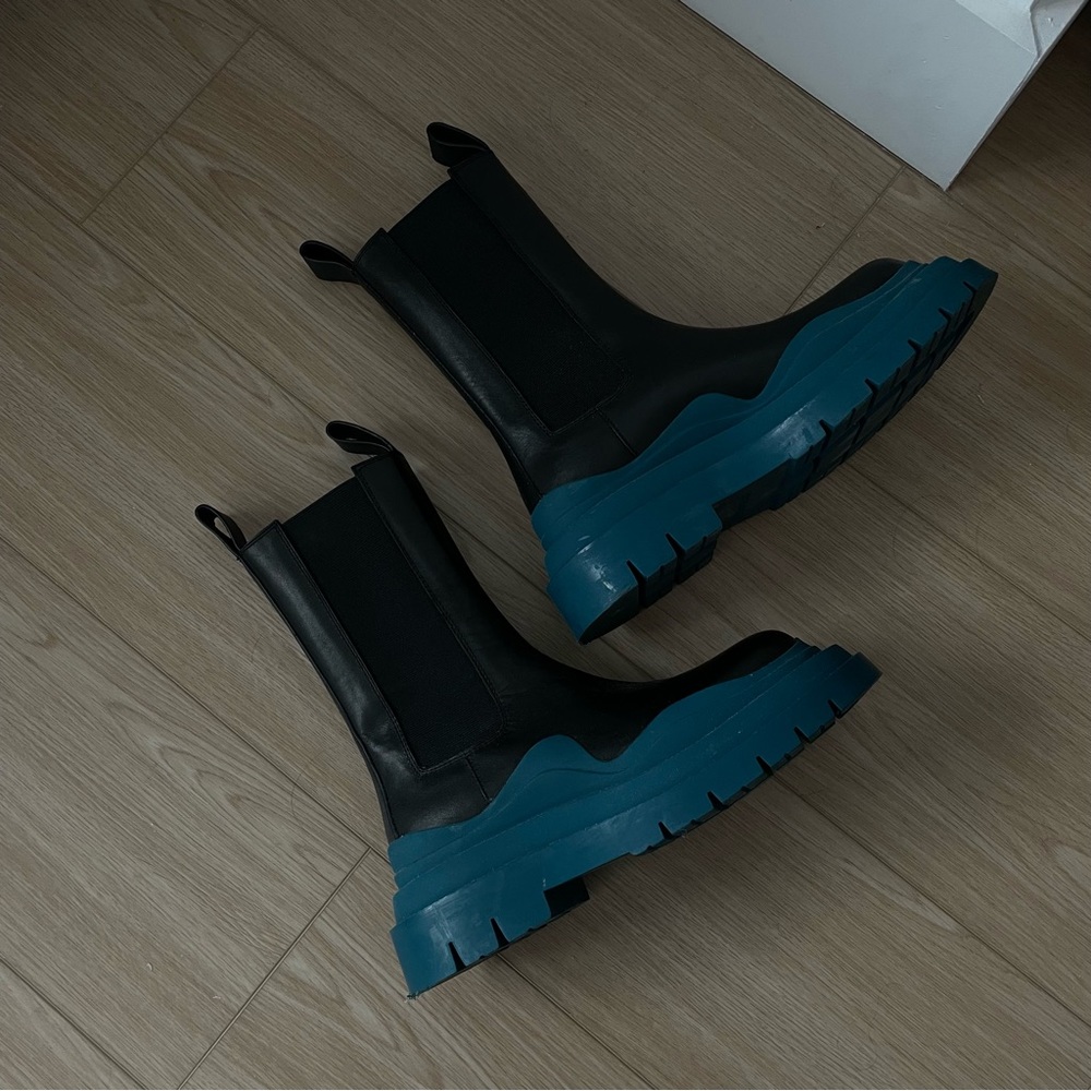 Designer inspired lug sole boots